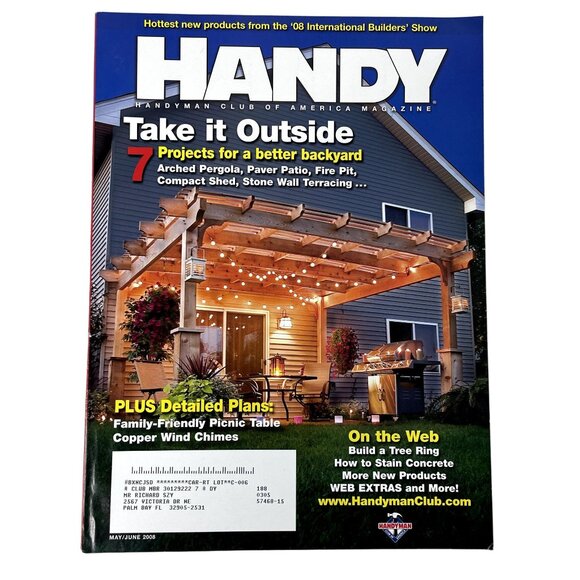 Handyman Woodworking Magazine Vol 16 Issue 88 No 3 May Jun 2008 Backyard Project - Picture 1 of 9